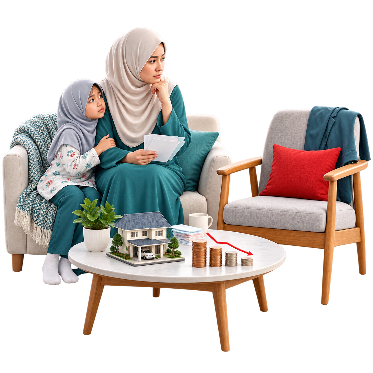Ilustrasi kehilangan pencari nafkah
