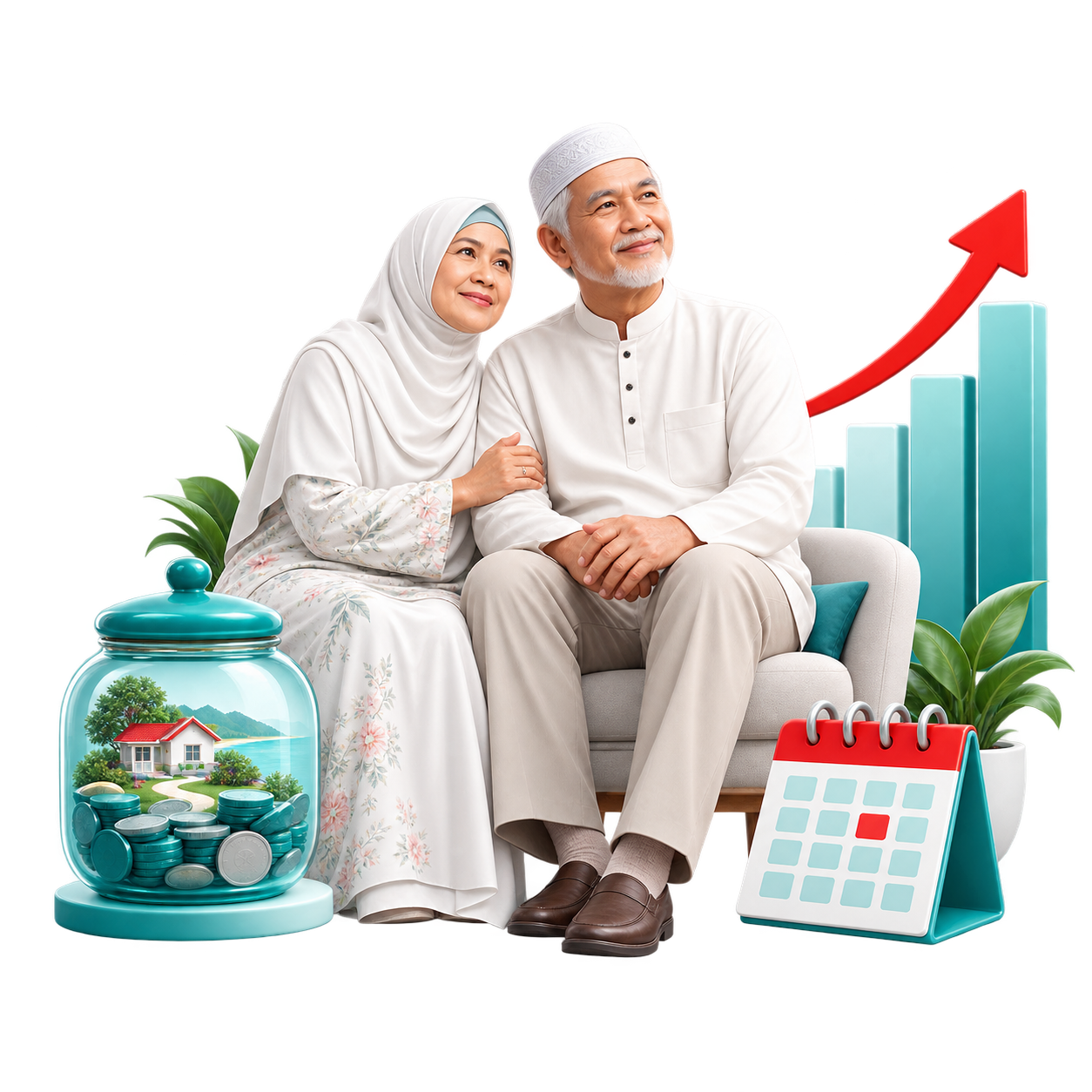 Ilustrasi simpanan persaraan